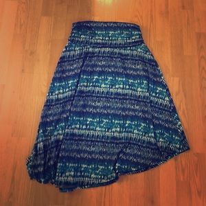 Stretchy bandeau waistline asymmetrical skirt