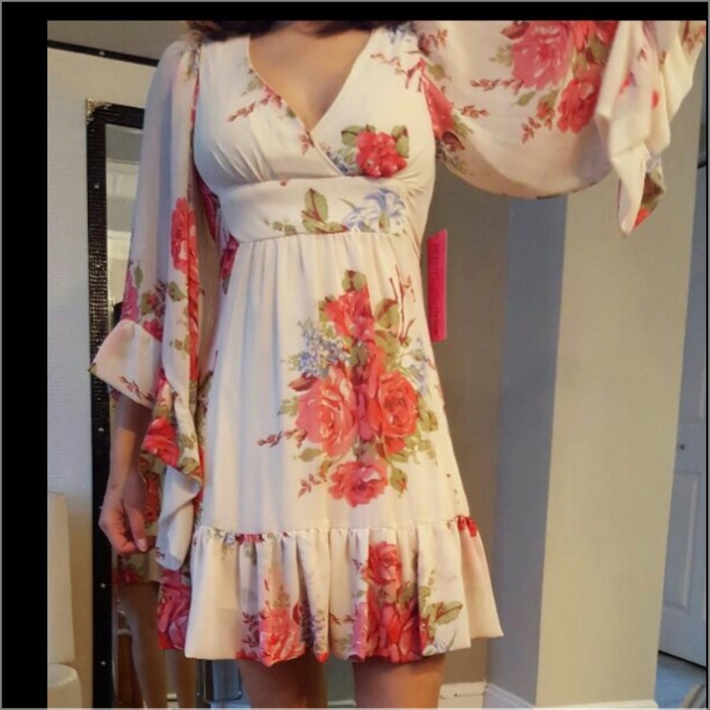 Betsey Johnson Dance Party Dress Sheer Angel