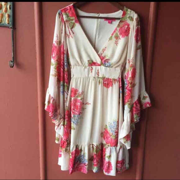 Betsey Johnson Dance Party Dress Sheer Angel - Picture 5 of 8