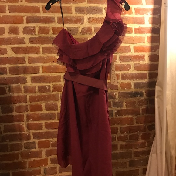 Lela Rose One Shoulder Dress