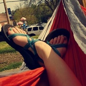Blue Chacos-Great Condition!