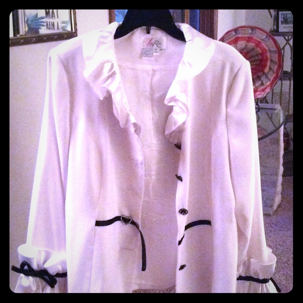 White formal  blouse/top