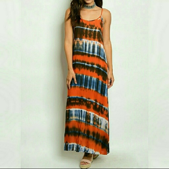 2 LEFT - Tie-dye Maxi Dress - Picture 2 of 6