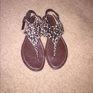 Leopard sandals