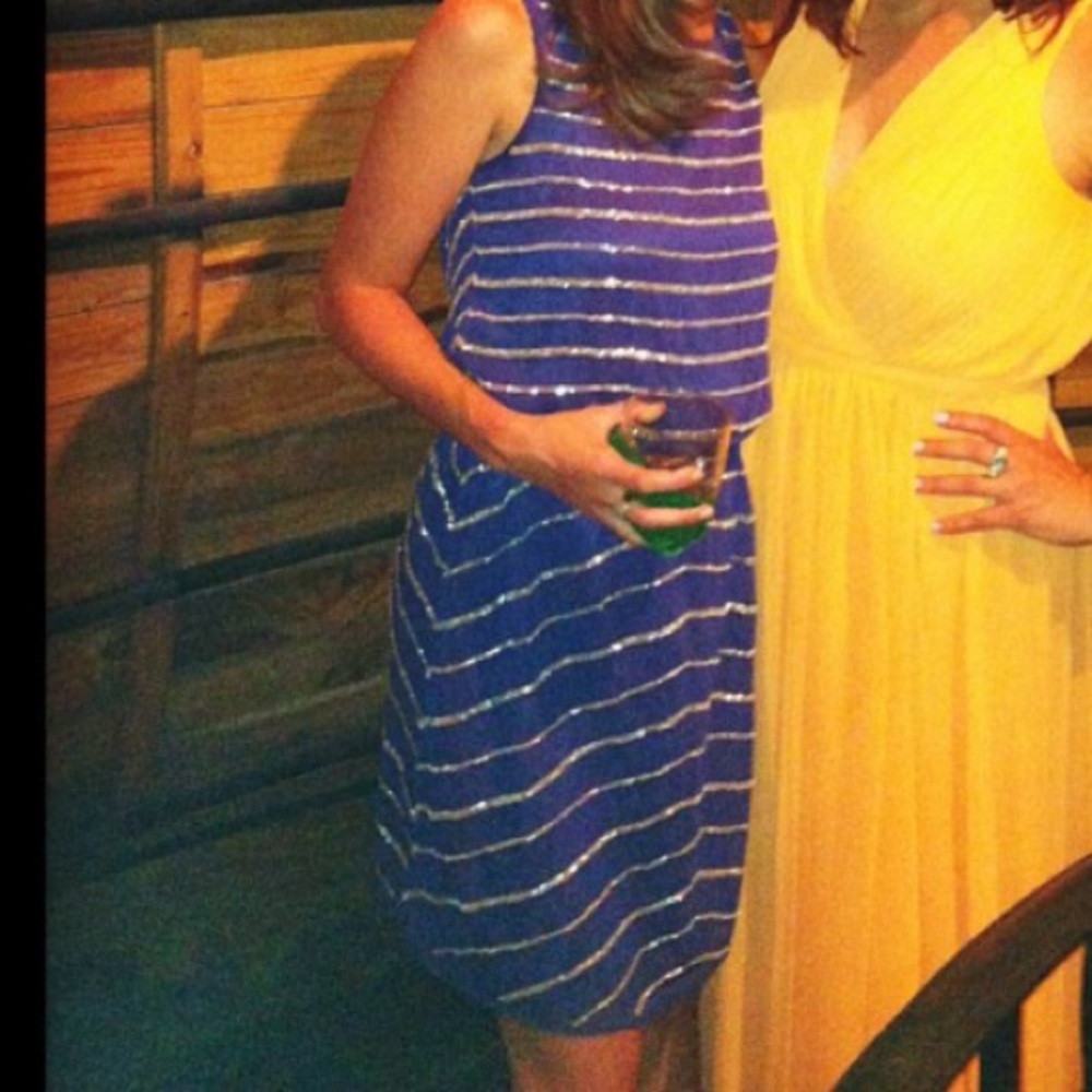 Purple and sequin Gianni Bini dress!
