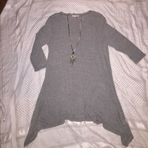 Grey shark tooth sweater Dress BRAND NEW