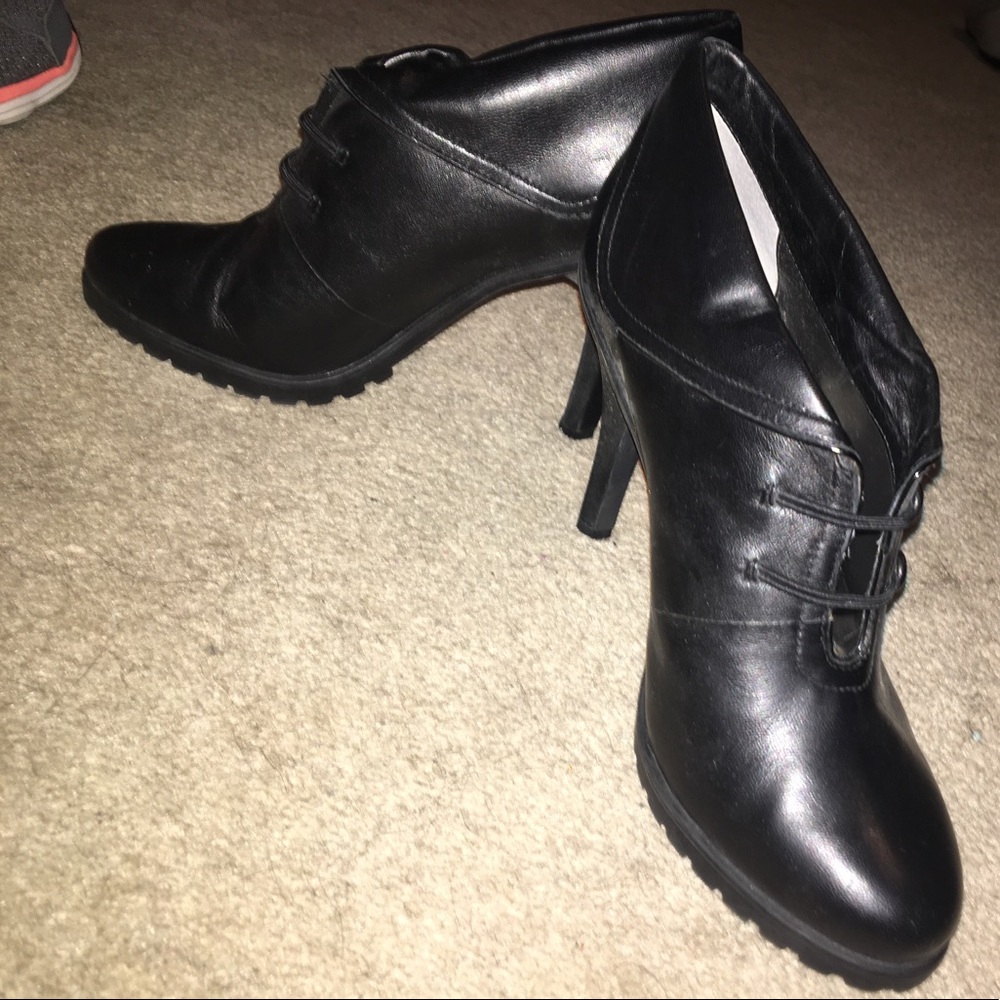 Cute black booties