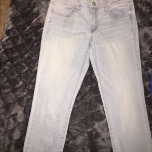 AE Super Stretch Light Washed Skinny Jeans