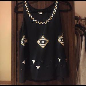 SEQUIN BLACK BLOUSE 🔲