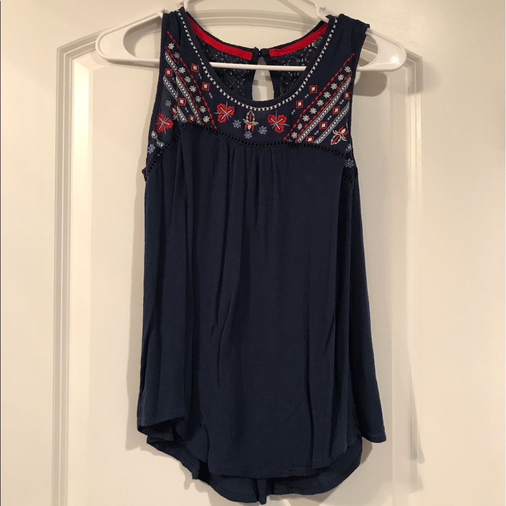 Embroidered Tank Top