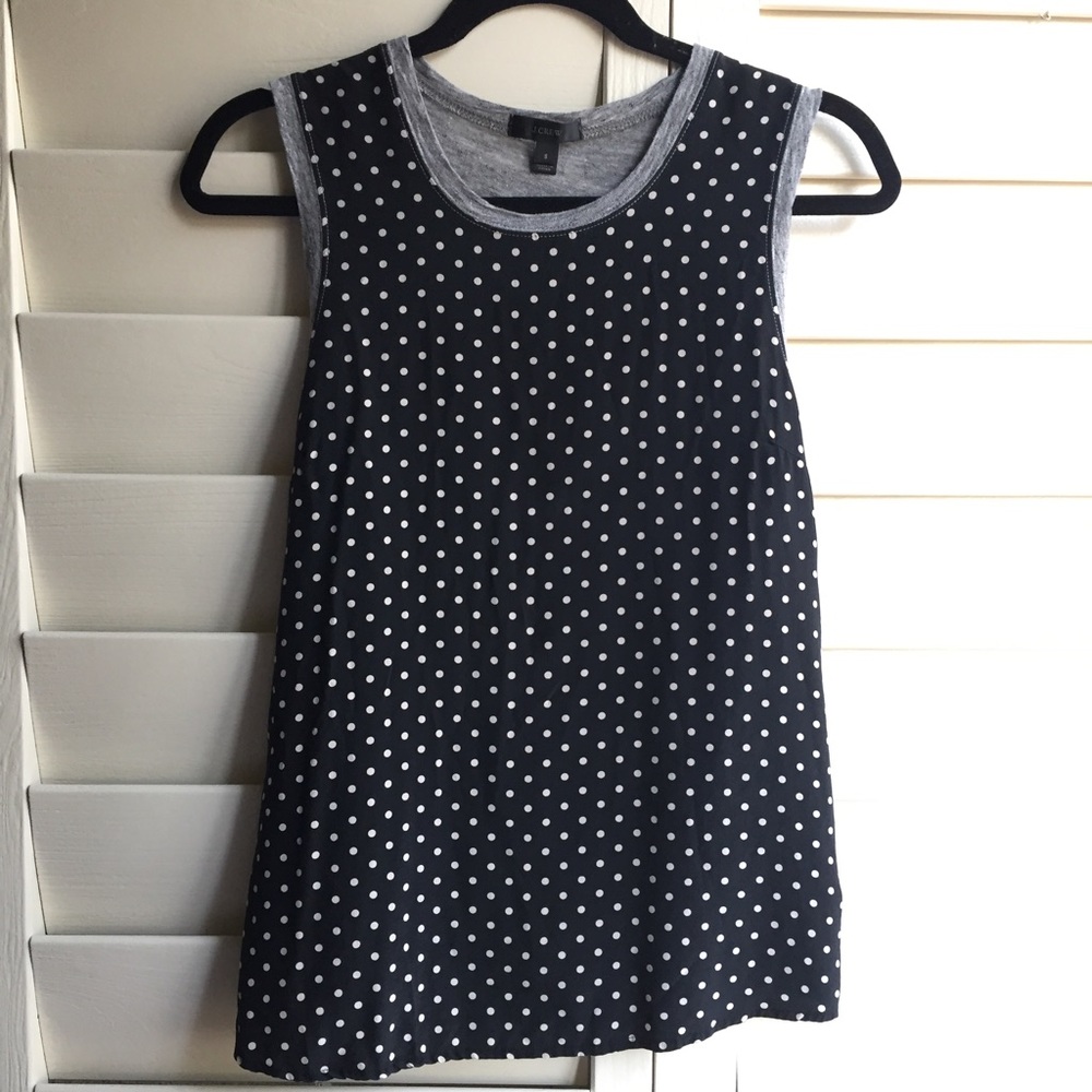 J. Crew Polka Dot Tank