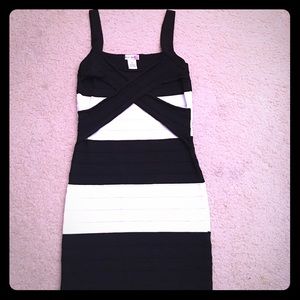 Black and white Mini dress