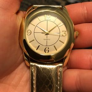 Gold Quartz watch