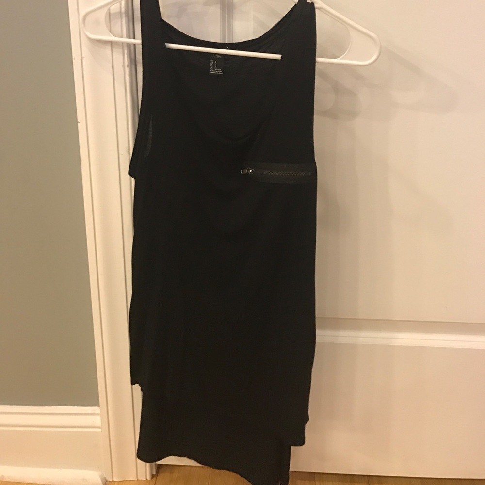 Black Forever 21 hi low tank