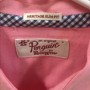 ORIGINAL PENGUIN pink Heritage Slim Fit 🐧👚