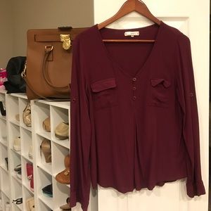 Altar'd State Maroon Top