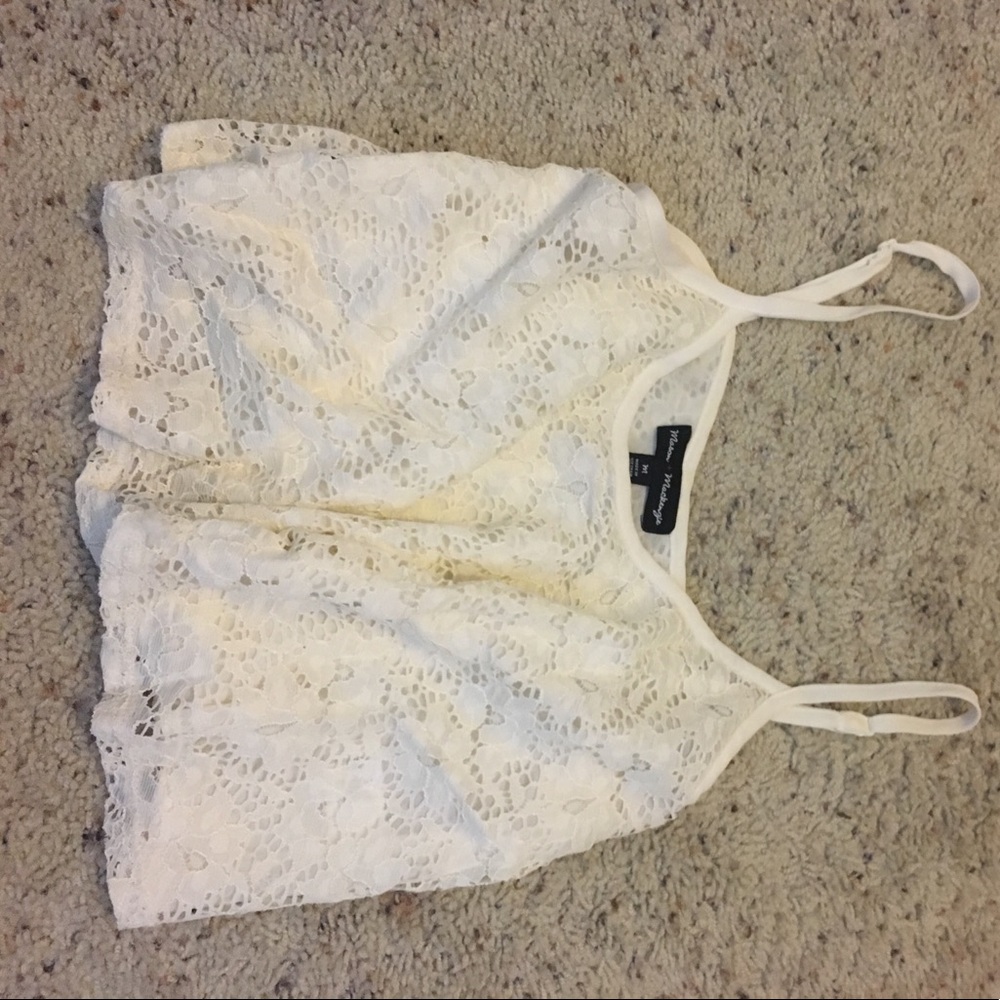 crotchet tank crop top
