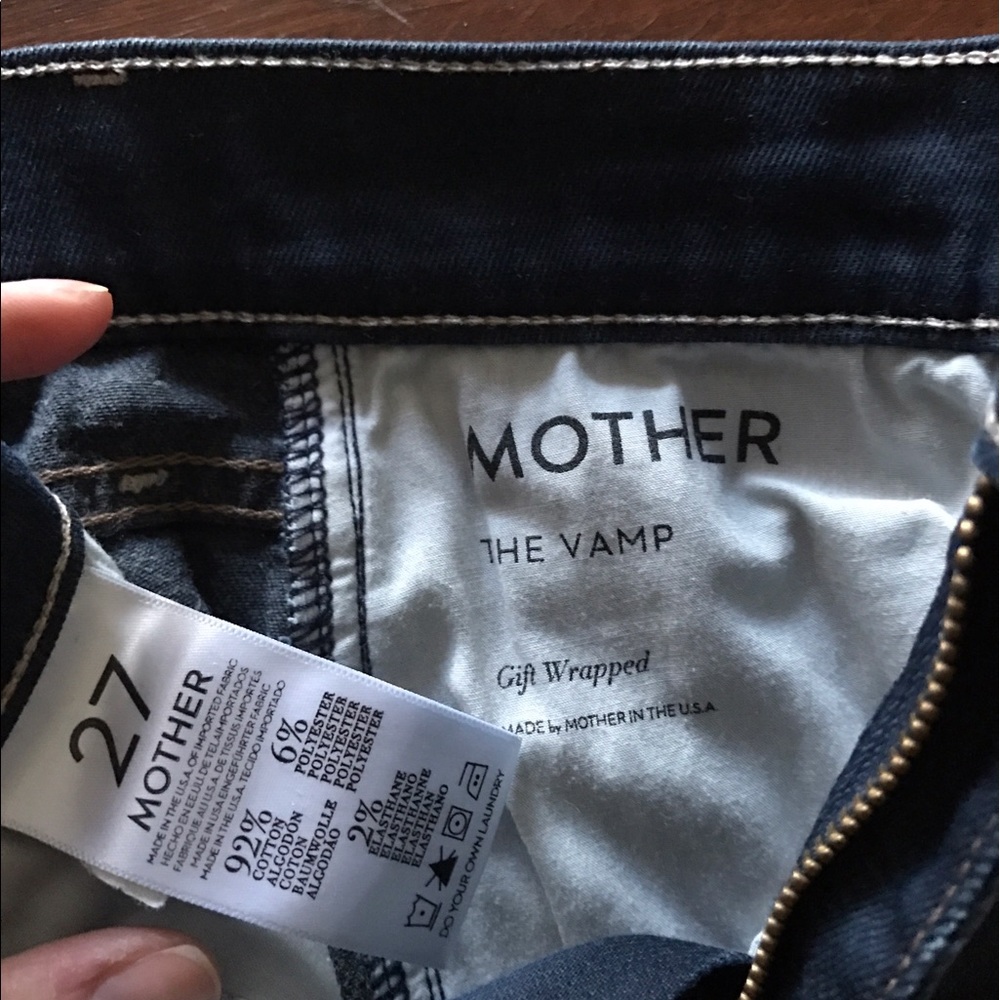 MOTHER denim, The Vamp skinny ankle slit jeans