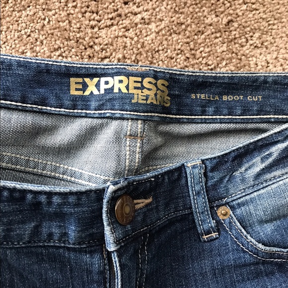 Express Jeans (Size 4R) With Striped Blouse - Picture 3 of 3