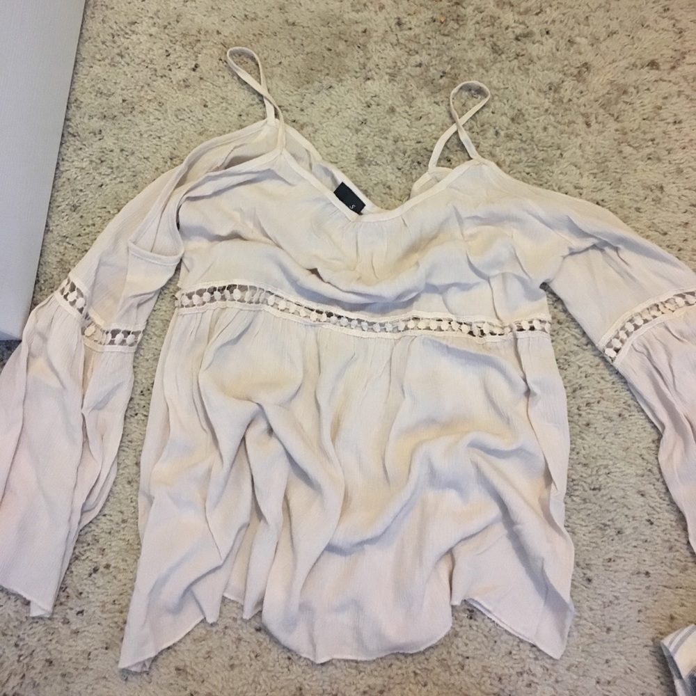 off the shoulder long sleeve top