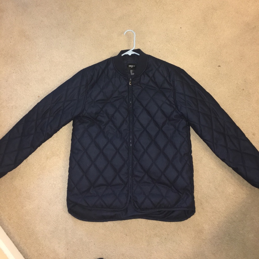FOREVER 21 zip up bomber jacket