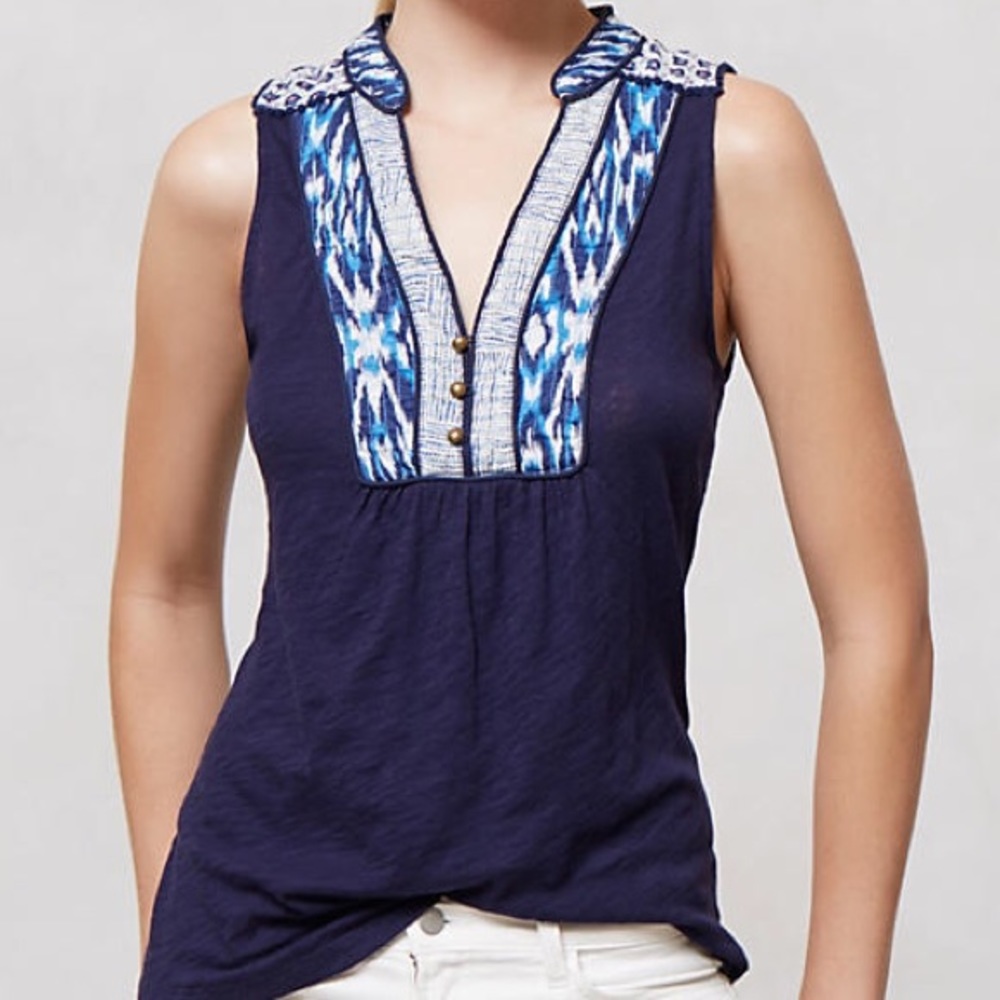 Anthropologie Embroided Evie top by Akemi + Kin