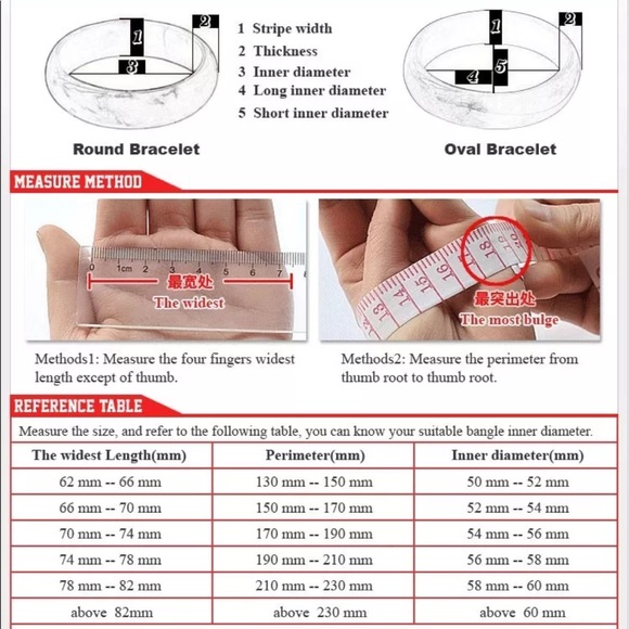 Real Jade "Jadeite" Bangle Bracelet 62MM - Picture 5 of 7