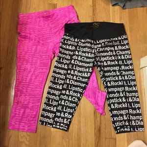 Two pairs of workout pants (M/L) Betsey Johnson