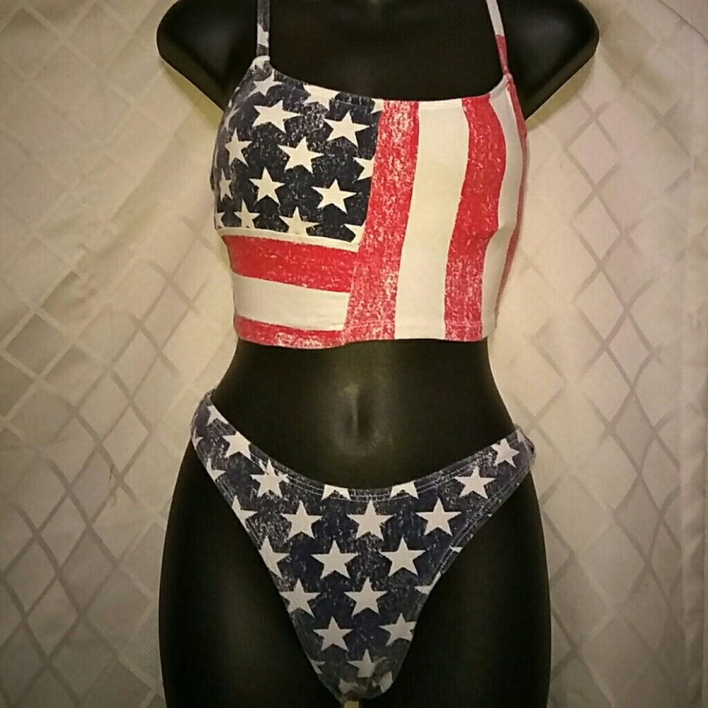 Stars🇱🇷 And StripesTRUE VINTAGE US FLAG BIKINI