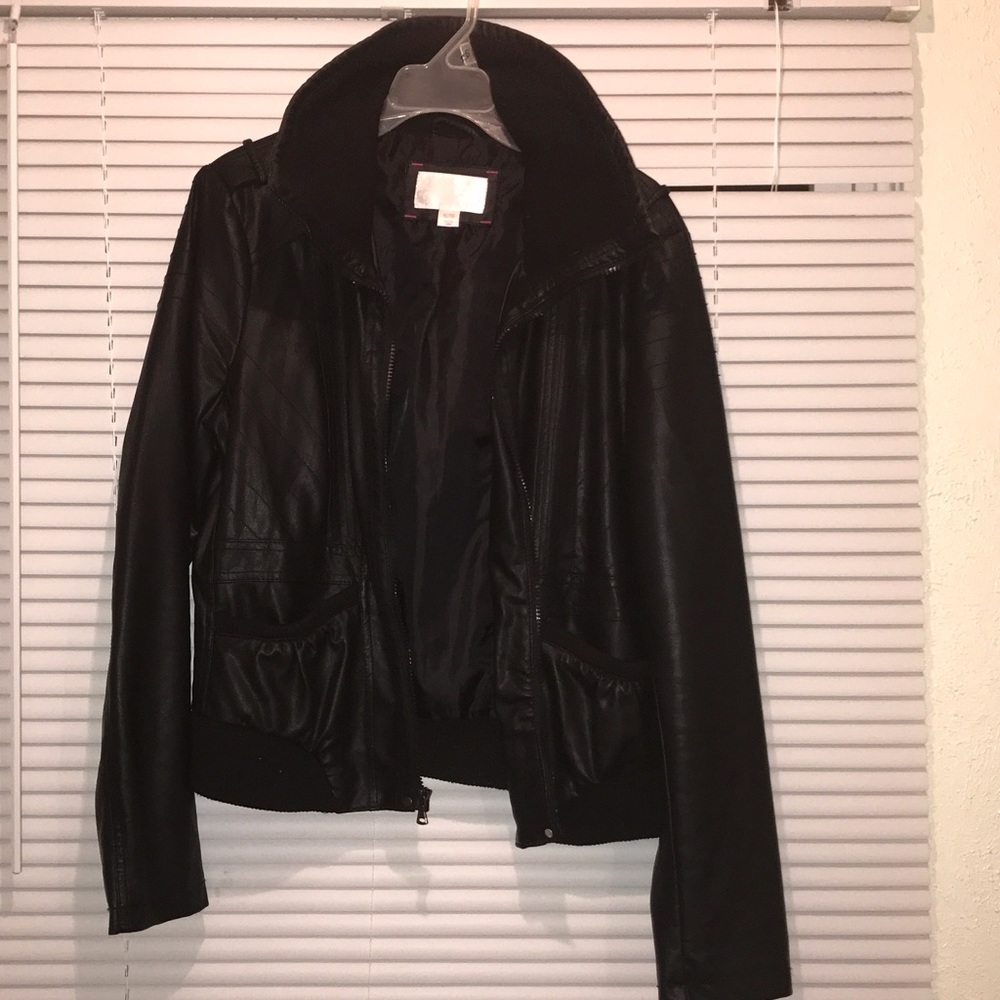 Faux leather jacket