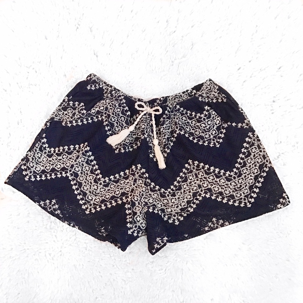 Navy Blue Lace Shorts 💙