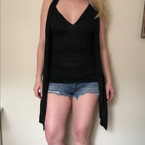 Sexy black tank with tails!