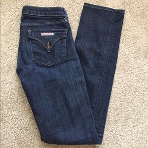 Hudson Carly Flap Straight Leg Jeans size: 27