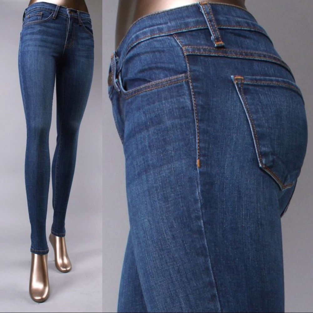 Flying Monkey High Waist Medium Wash Skinny Jeans