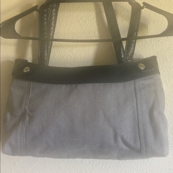 Thirty One ,Yellow attached flower Grey handbag - Picture 2 of 4