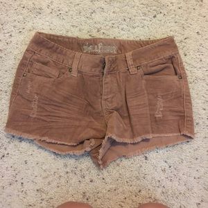 couduroy shorts
