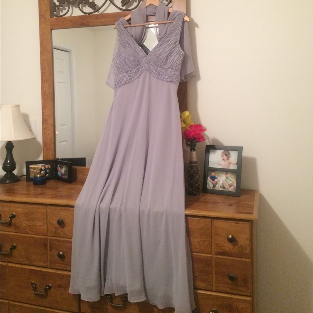 50 Shades of Evening Dress Grey