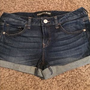 Express denim shorts