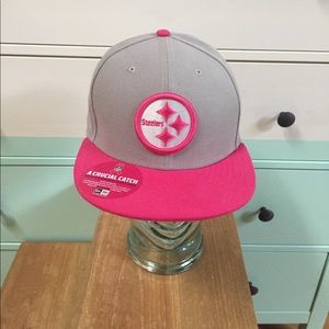 NEW ERA PITTSBURGH STEELERS pink ribbon fitted