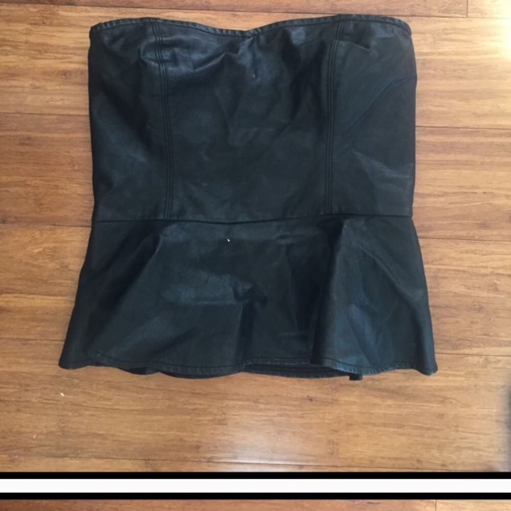 Forever 21 faux leather top!