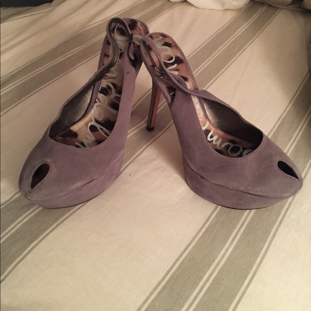 Sam Edelman "Novato"Gray suede slingback- Sz 8.5