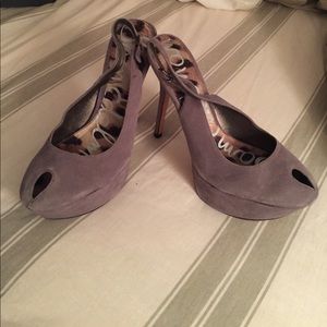 Sam Edelman "Novato"Gray suede slingback- Sz 8.5