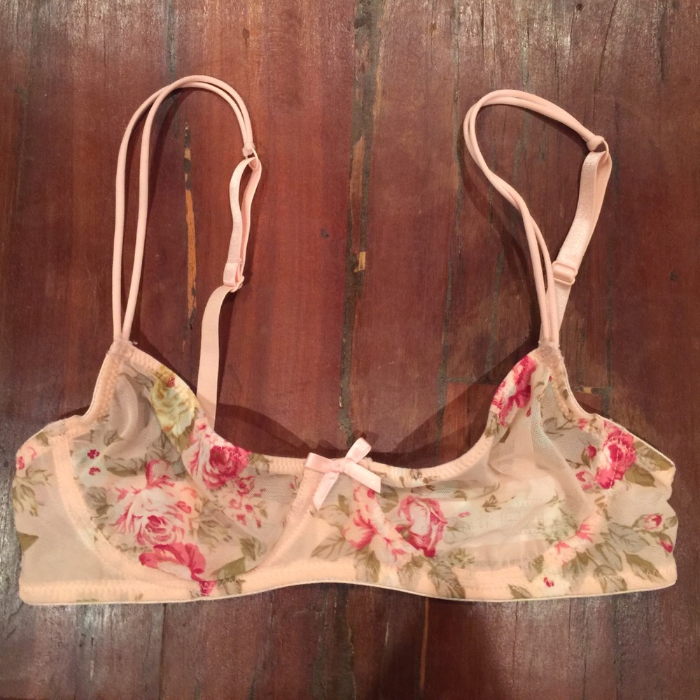 Floral Unlined Bra