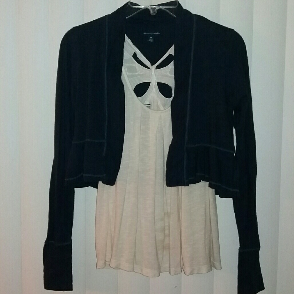 American Eagle Cardigan Dark Blue