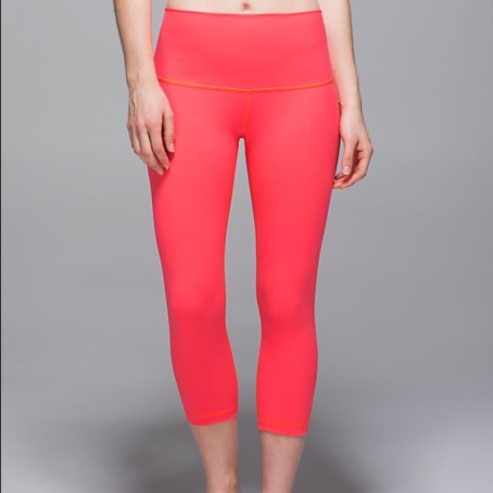 Lululemon High Rise Wunder Under Crop