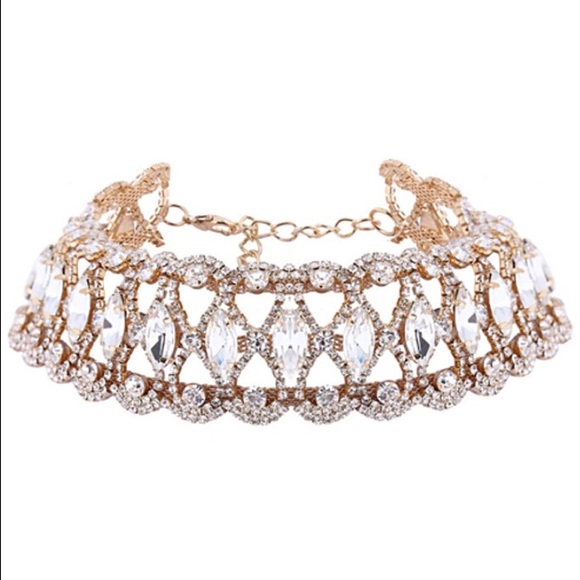 ONE LEFT Gigi Crystal Diamond Choker - Picture 5 of 8