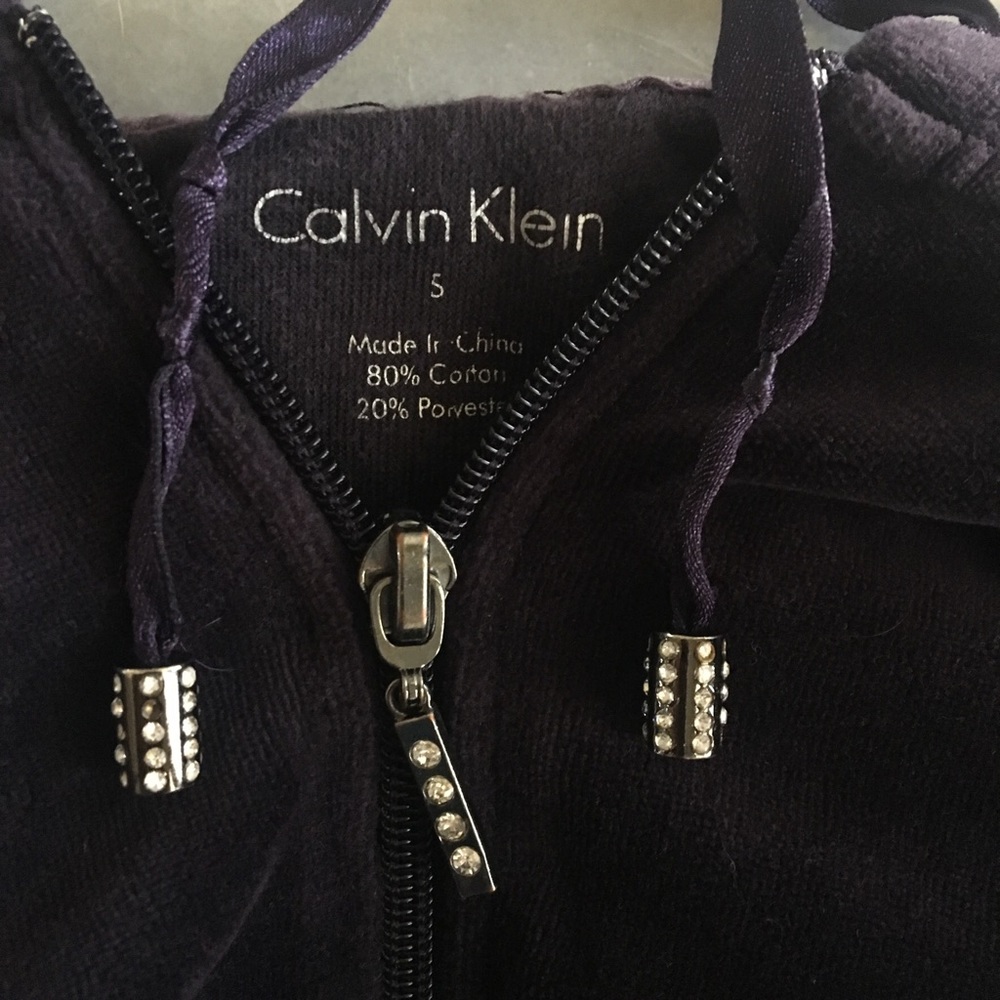 CalVin KleiN crYsTals fUll ziP ho0diE - Picture 2 of 5