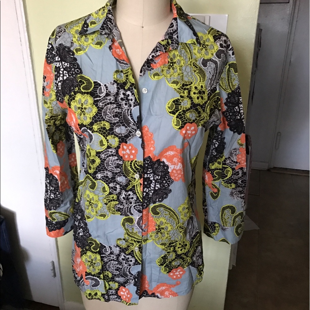 MSGM printed cotton shirt