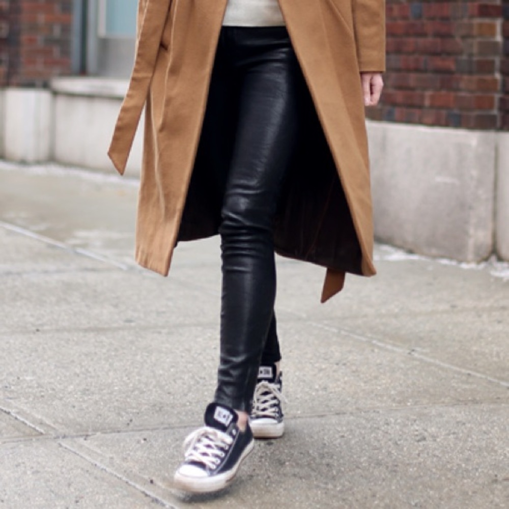 Uniqlo Faux Leather Leggings