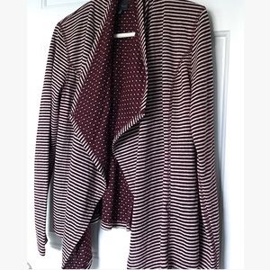 Striped and Polka Dot Market and Spruce Cardigan